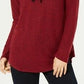 Ultra Flirt Juniors' Sherpa Lined Hoodie Red Size X-Large