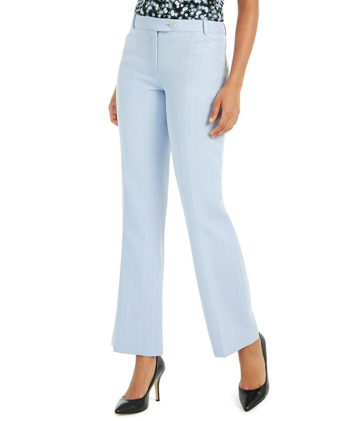 Calvin Klein Women's Modern-Fit Pants Blue Size 8