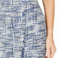 Calvin Klein Women's Tweed Pencil Skirt Blue Size 8
