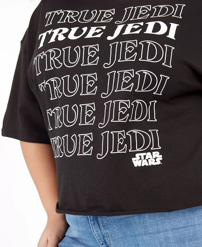 Mighty Fine Women's Plus Size True Jedi T-Shirt Black Size 2X