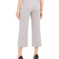 Calvin Klein Women's Zipper Pocket Cropped Twill Pants Grey Size 12 Petite