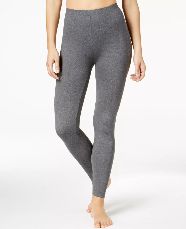 32 Degrees Women's Cozy Heat Underwear Leggings Grey Size Large
