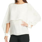DKNY Women's Cape-Style Top White Size Medium