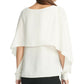 DKNY Women's Cape-Style Top White Size Medium