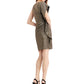 Vince Camuto Women's Metallic Asymmetrical Bodycon Dress Gold Size 8