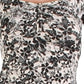 Guess Women's Julissa Printed Off-The-Shoulder Top Silver Size Small