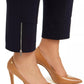 Calvin Klein Women's Plus Size Cropped Zipper-Pocket Pants Blue Size 18W