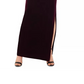 XSCAPE Women's Petite Drape-Front Velvet Gown Lt/Pas Purple Size 8