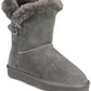 Style & Co Women's Tiny2 Leather Round Toe Ankle Cold Weather Boots Navy Size 5 M
