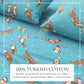 Turkish Cotton Christmas Flannel Sheet - Whittaker Collection