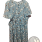 V-neck Floral Ruffle Maxi Summer Dress