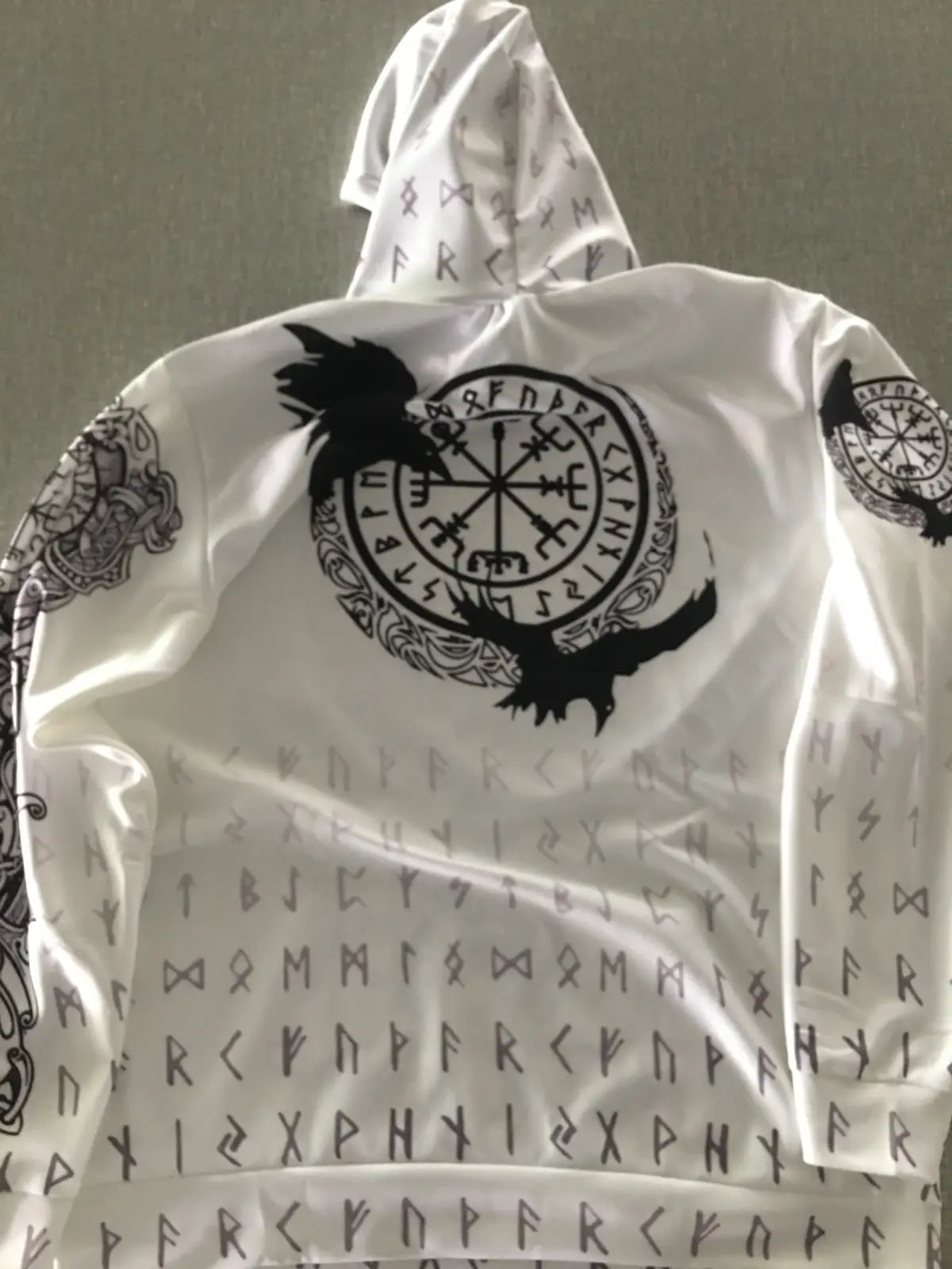 Valknut Norse Graphic 3d Print Zip Up Hoodie