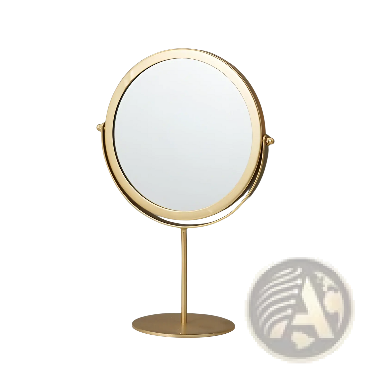 Vanity Mirror Round Metal Frame Makeup Desk Mirror