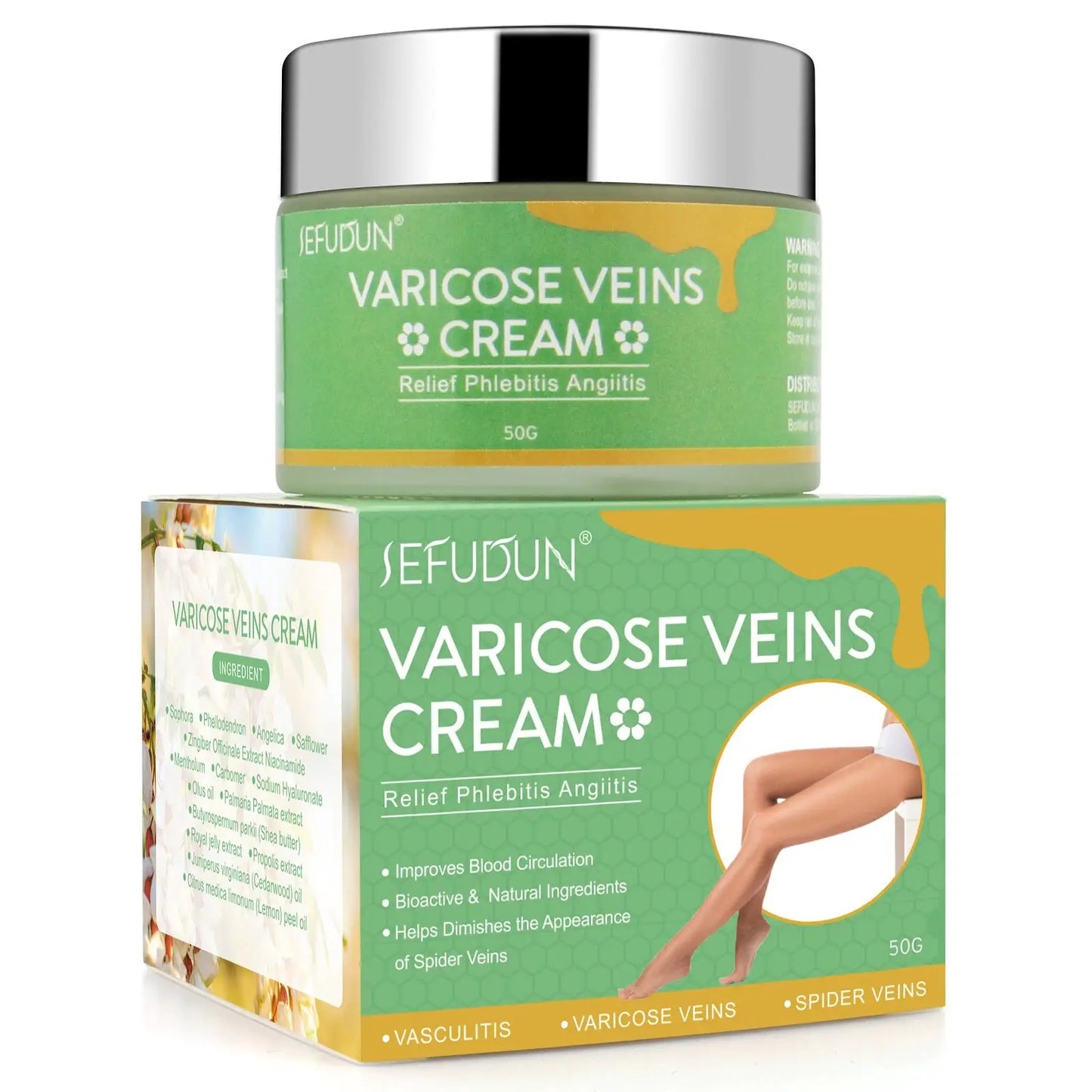 Varicose Vein Relief Cream for Leg Pain and Swelling