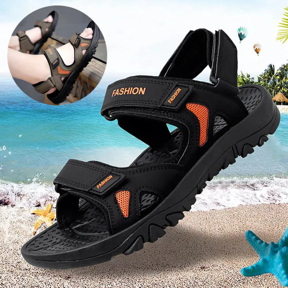 Men’s Breathable Athletic Velcro Beach Sandals