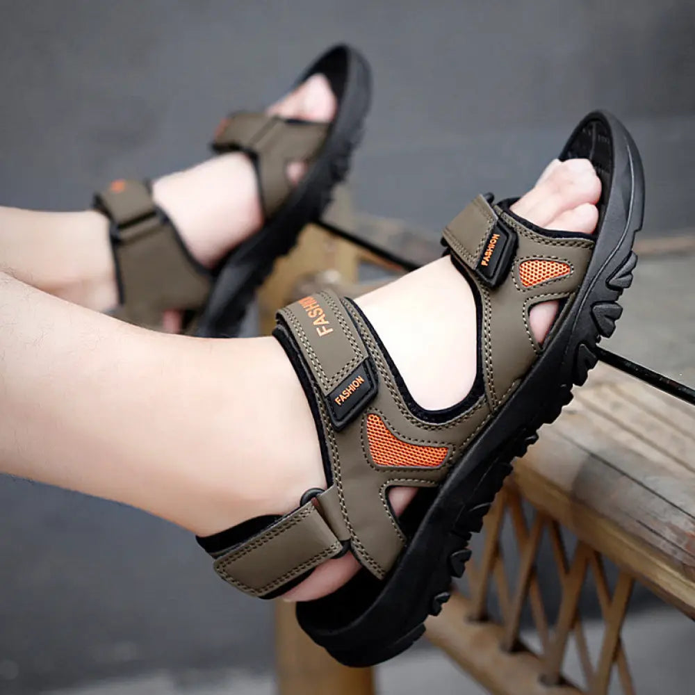 Men’s Breathable Athletic Velcro Beach Sandals