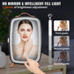 Vevor 6l Skincare Fridge with Led Mirror and Rose Gold Accents