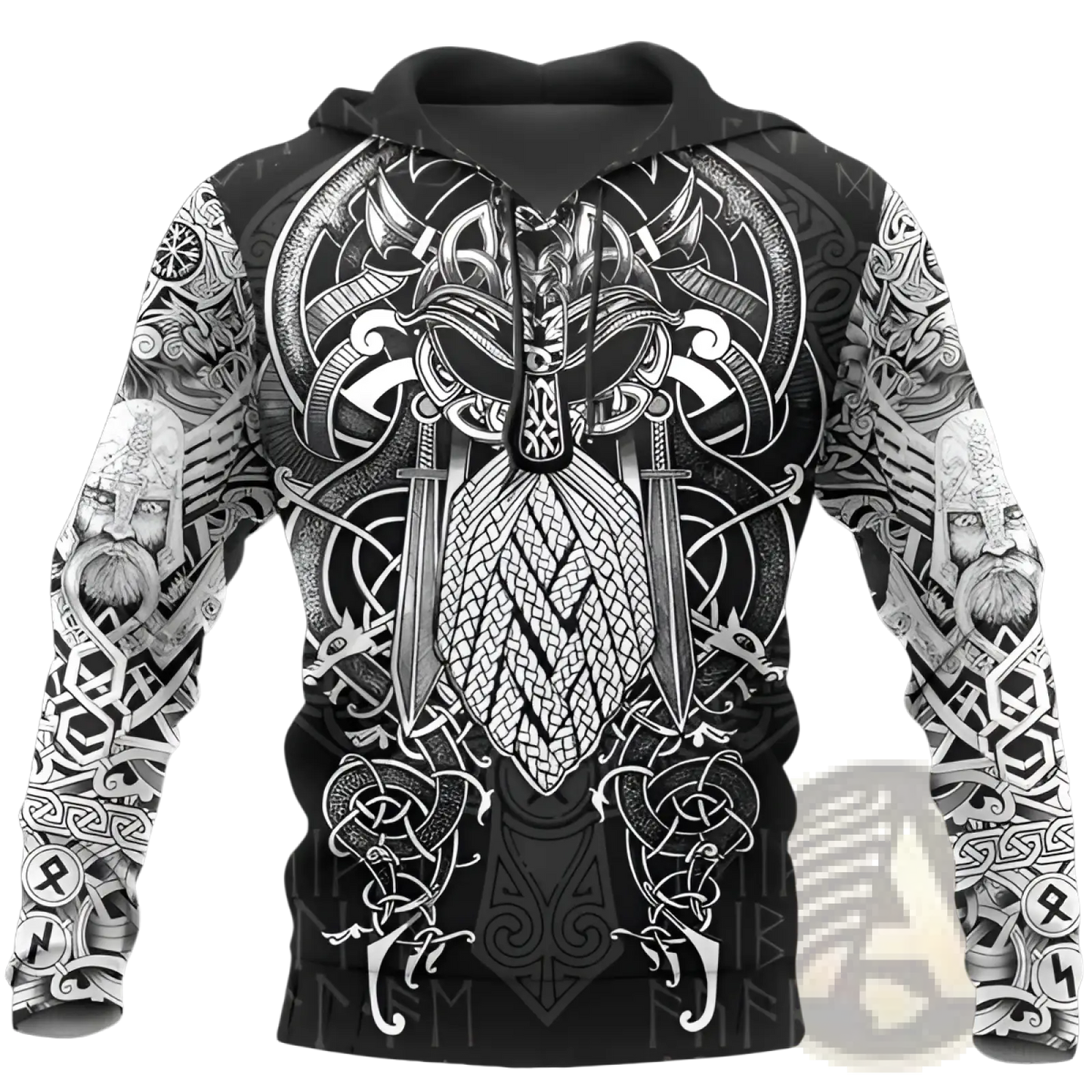 Viking Odin Graphic 3d Print Unisex Streetwear Hoodie