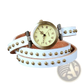 Vintage Leather Studded Wrap Watch Bracelet