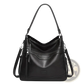Vintage Leather Tote Bag Multi Pocket Shoulder Purse