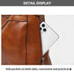 Vintage Leather Tote Bag Multi Pocket Shoulder Purse