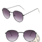 Vintage Round Metallic Mirror Lens Sunglasses