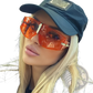 Vintage Shield Uv400 Futuristic Oversized Sunglasses
