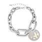 Vintage Silver Chunky Link Chain Choker Necklace