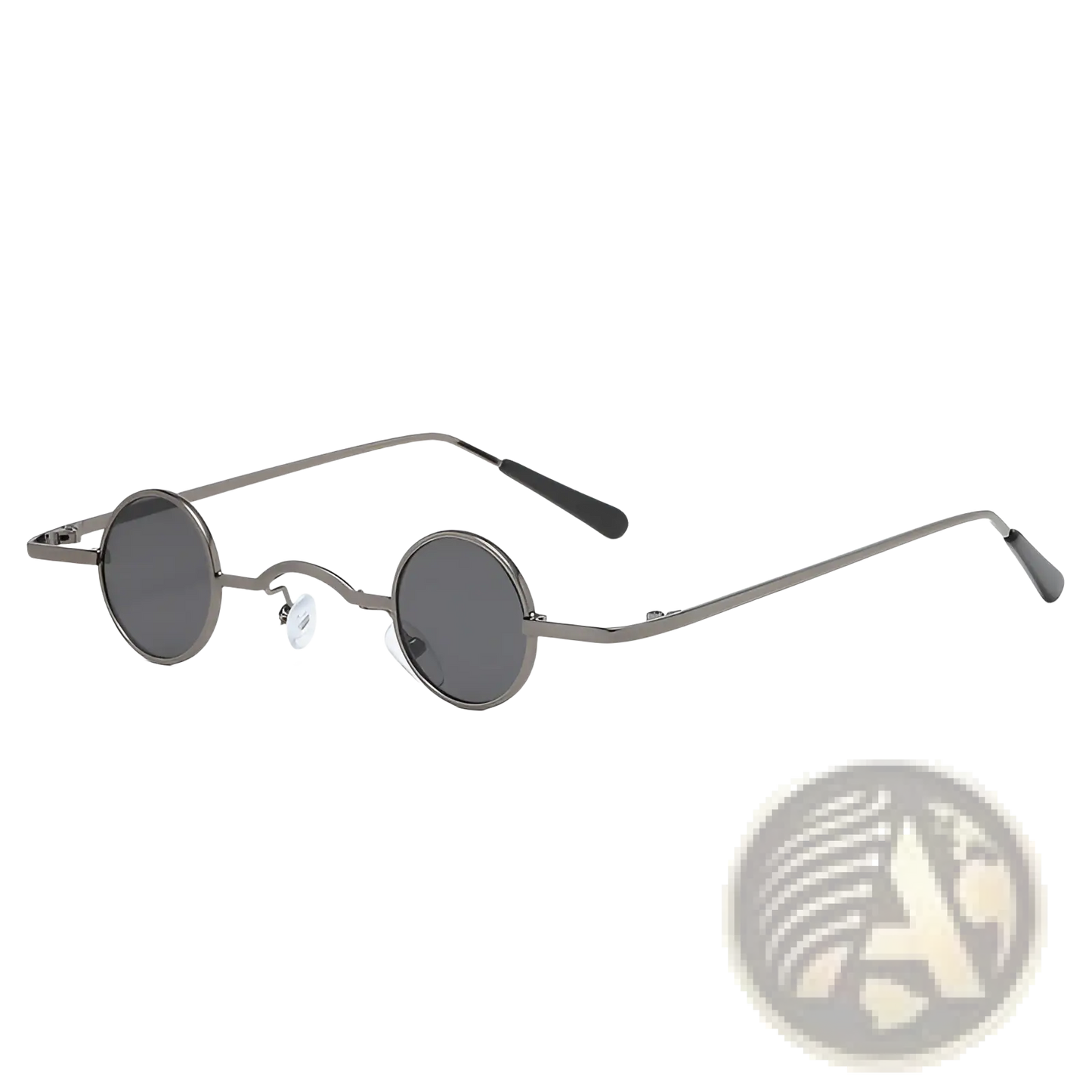Vintage Small Round Metal Sunglasses with Uv400 Protection