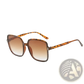 Vintage Square Gradient Uv Protection Fashion Sunglasses