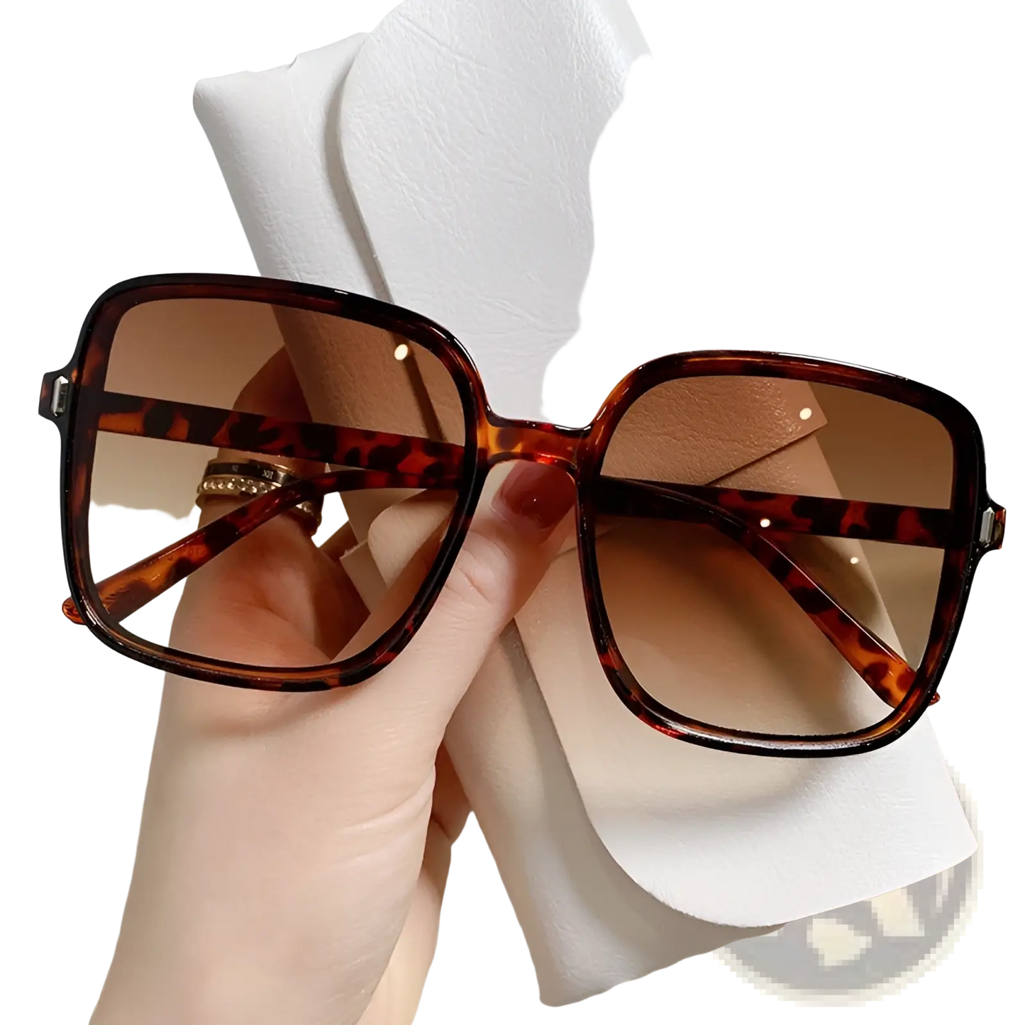Vintage Square Gradient Uv Protection Fashion Sunglasses