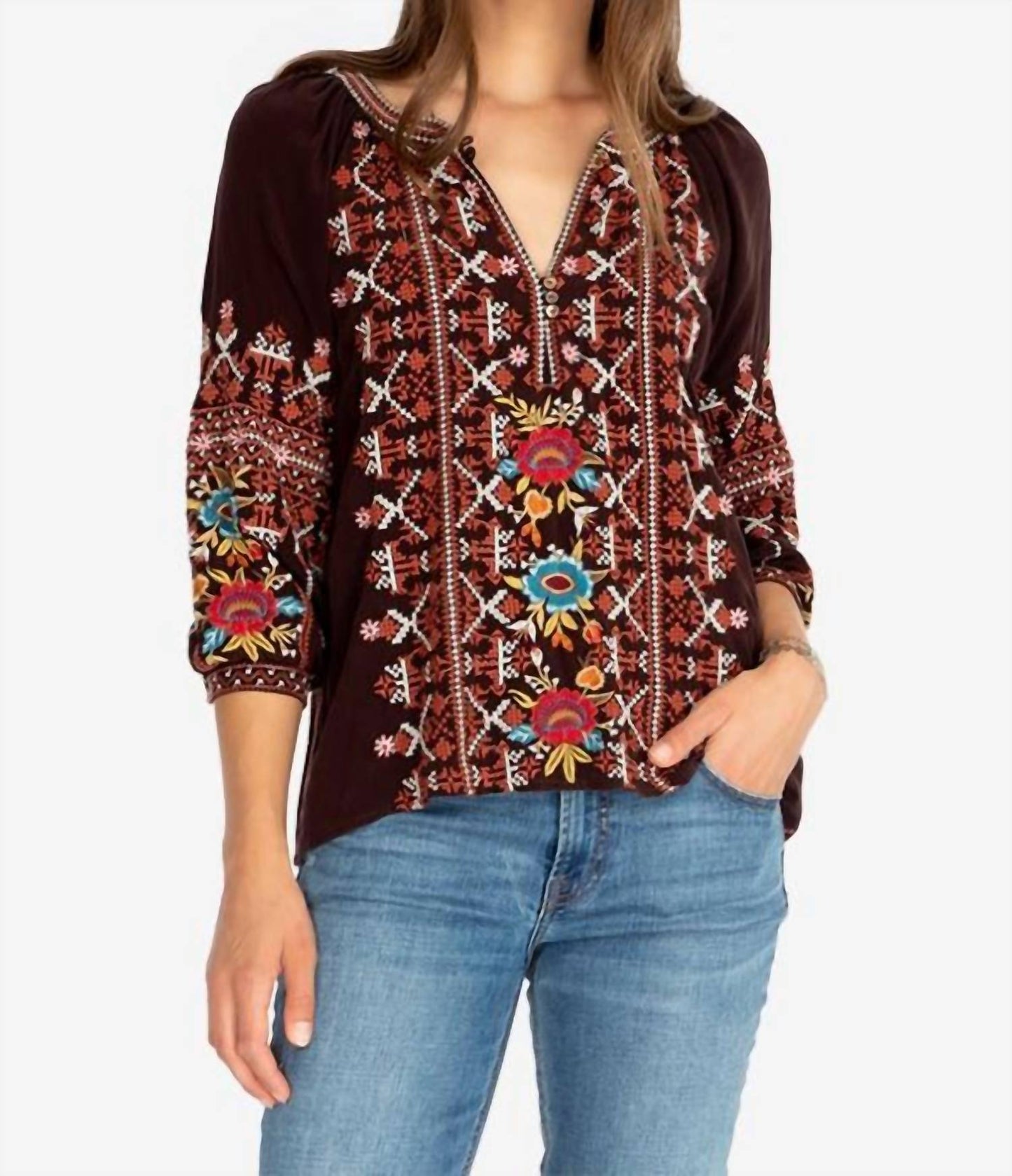 Johnny Was - Talline Tie Back Blouse