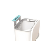 Wall Mounted Kitchen Trash Bin with Lid 9l