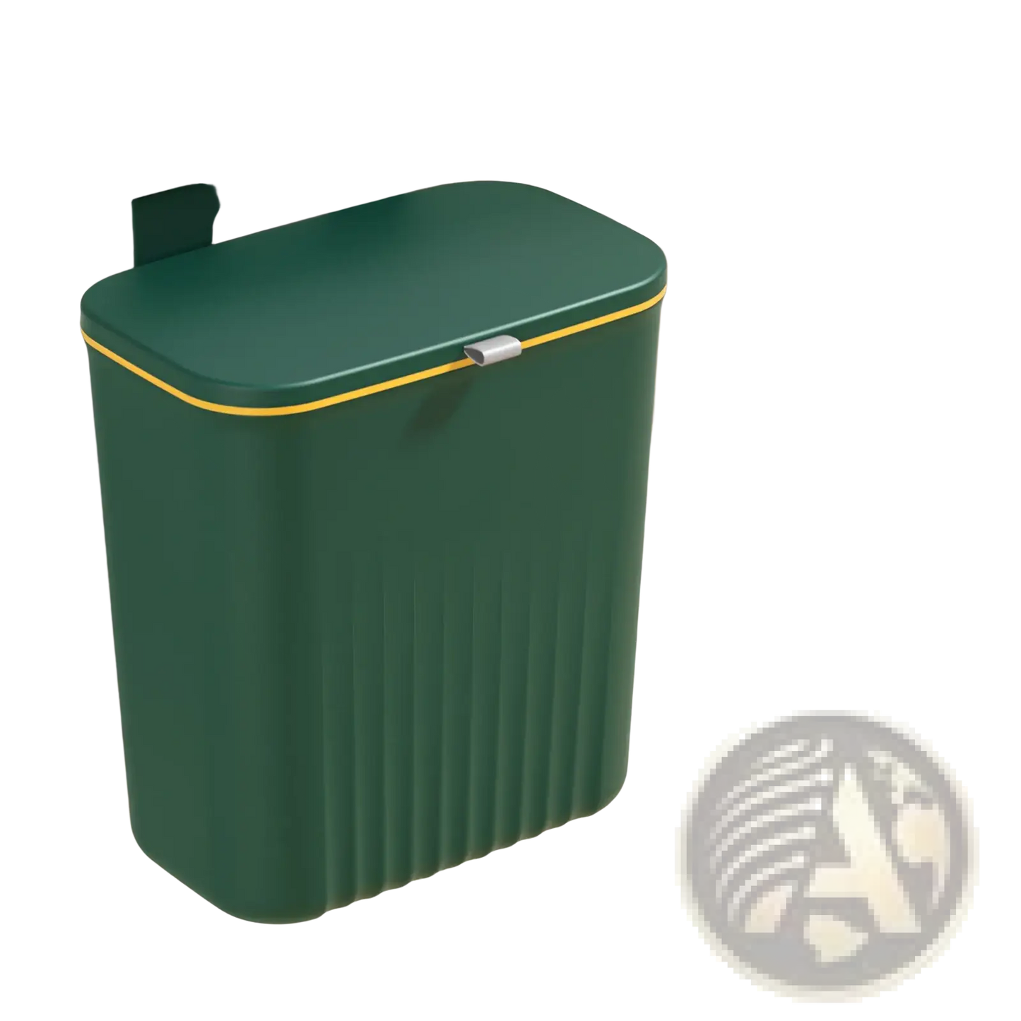 Wall Mounted Kitchen Trash Bin with Lid 9l