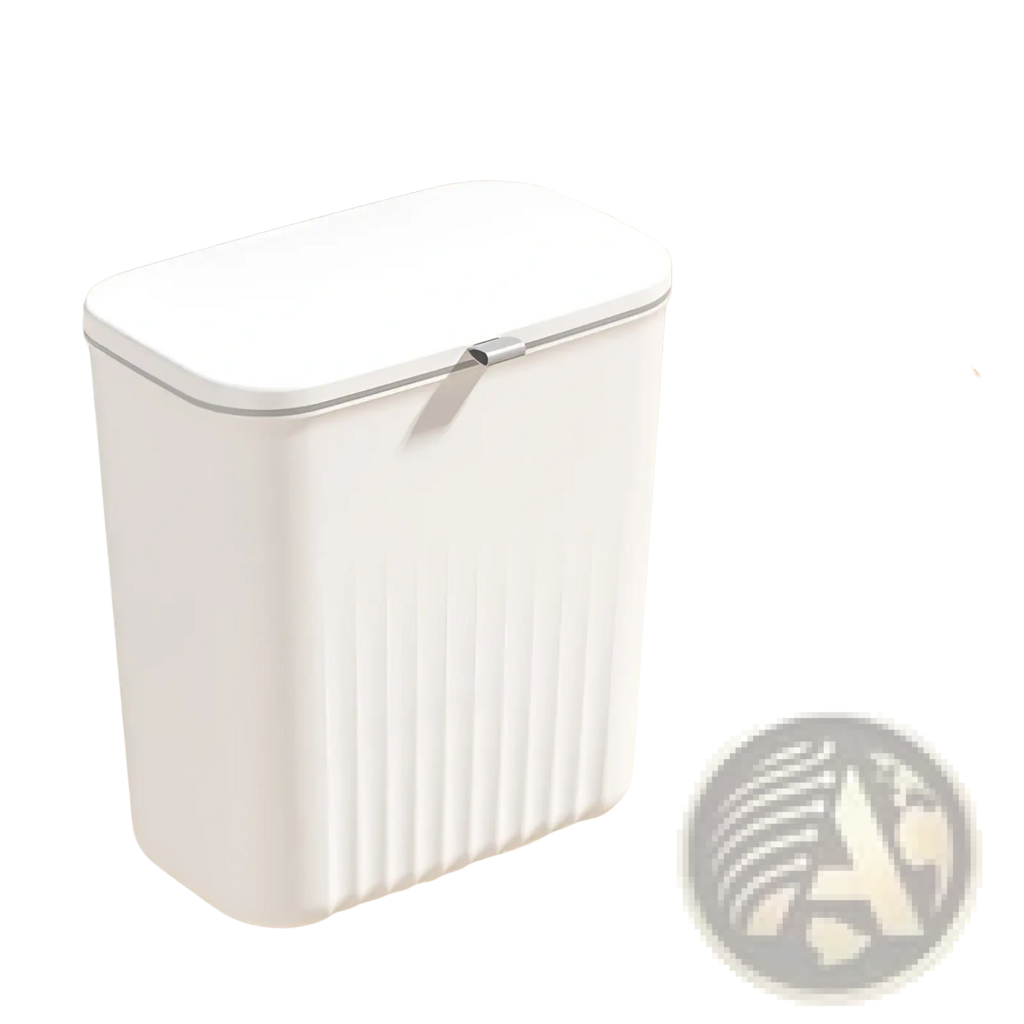 Wall Mounted Kitchen Trash Bin with Lid 9l