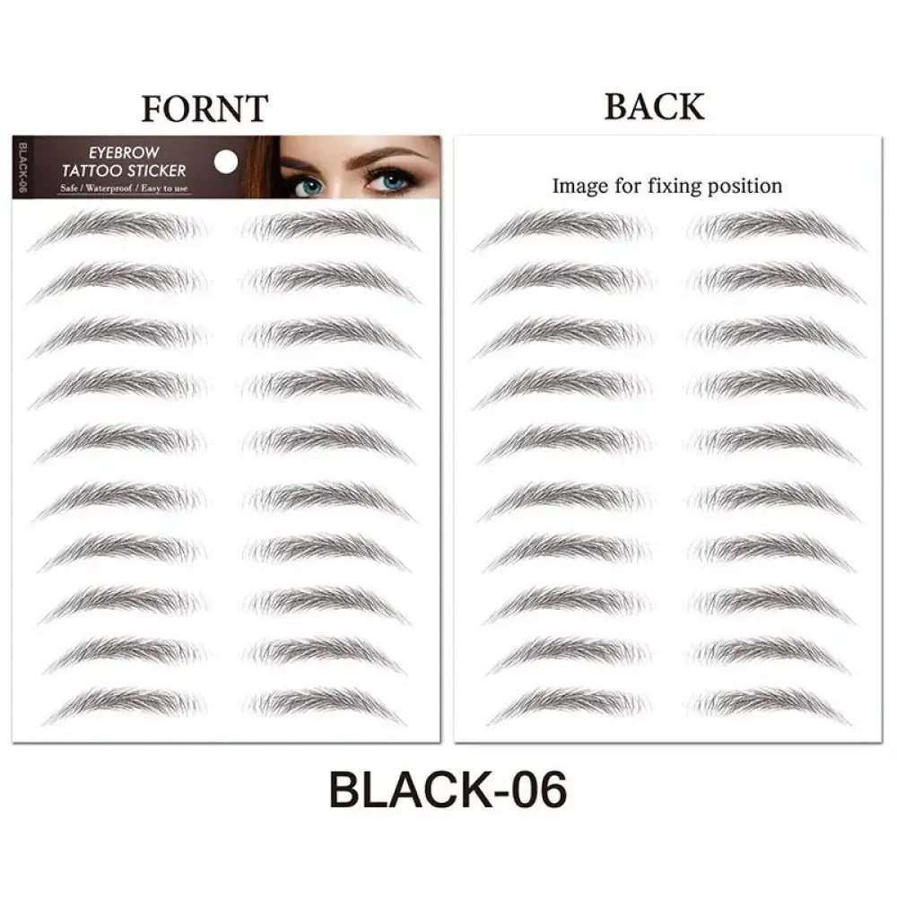 Natural Waterproof 4d Hair Like Eyebrow Tattoo Stickers