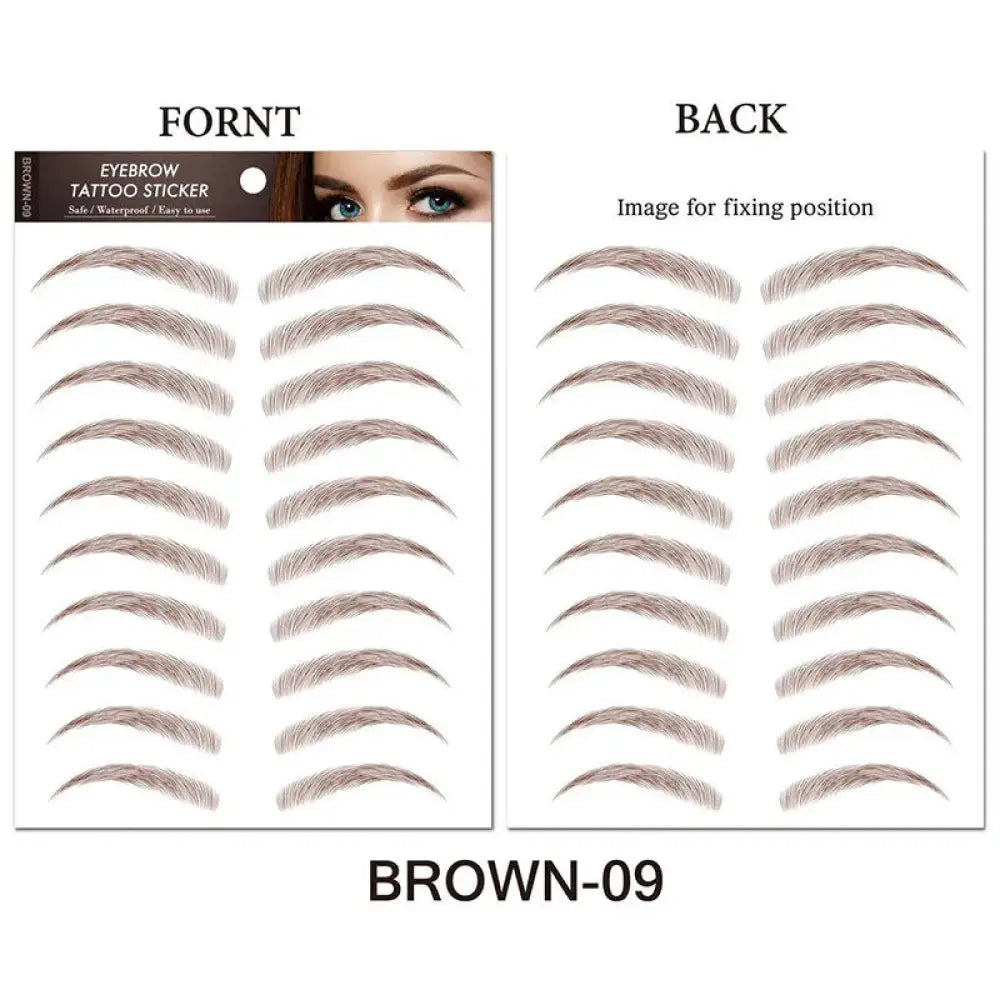 Natural Waterproof 4d Hair Like Eyebrow Tattoo Stickers