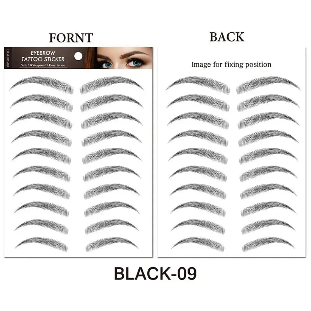 Natural Waterproof 4d Hair Like Eyebrow Tattoo Stickers