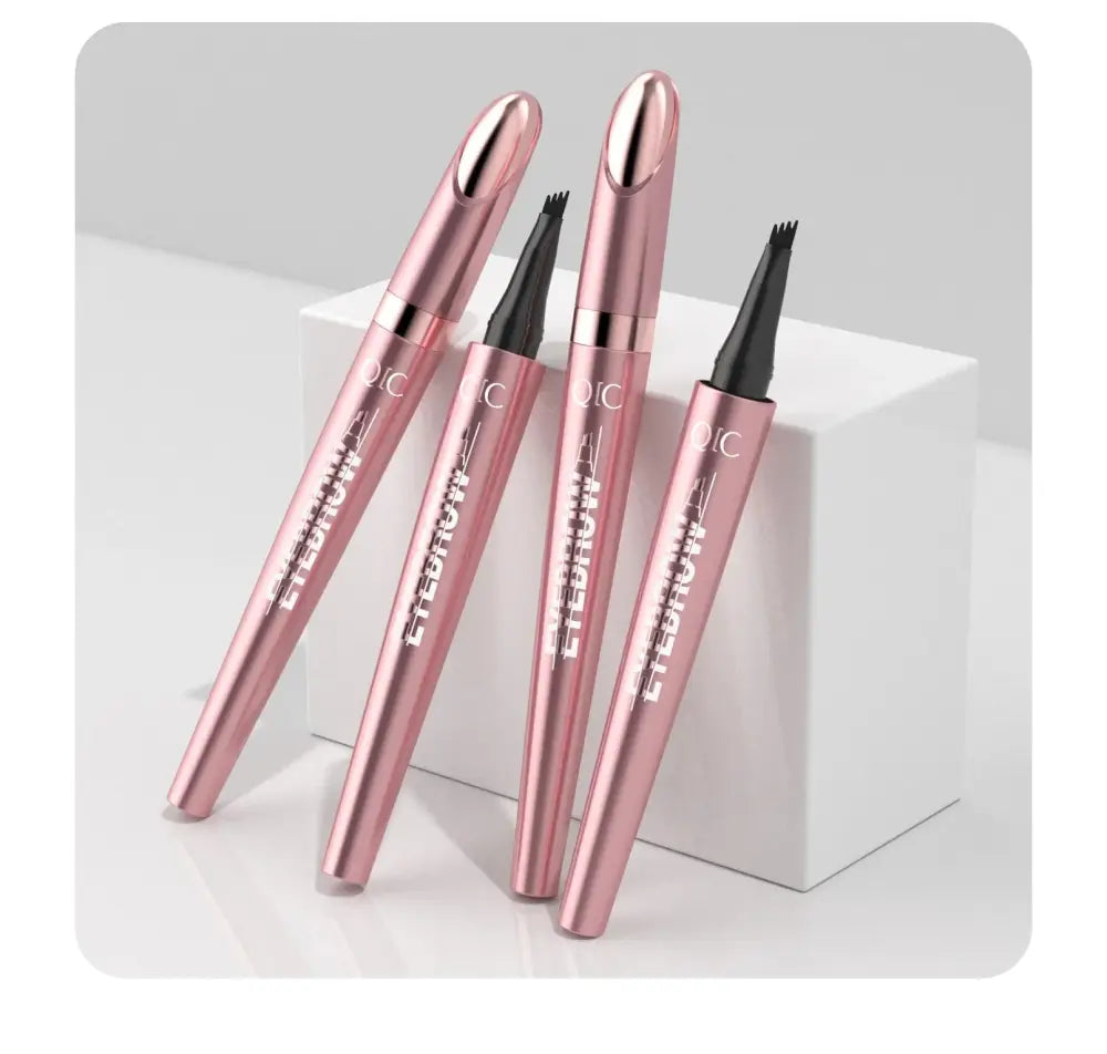 Waterproof 4-fork Liquid Eyebrow Pencil for Natural Definition