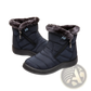 Waterproof Winter Snow Boots Quilted Plush Ankle Shoes