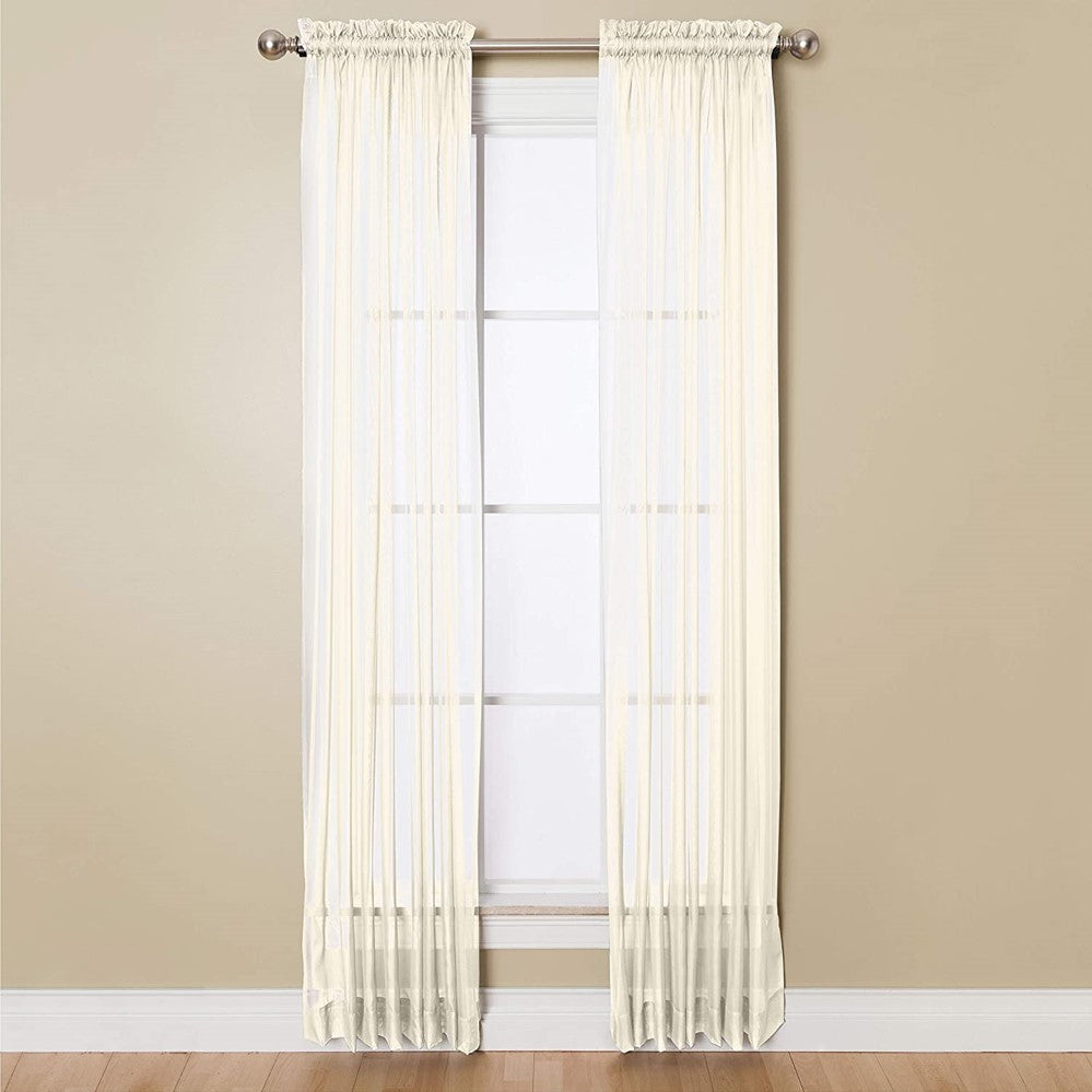 Miller Curtains Sheer Angelica Volie 59" x 95" Panel