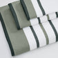 Decorative Cotton Stripe Bath Towel Set - Noelle Collection