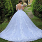 Vintage White Lace Off-the-shoulder Wedding Gown