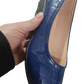 Wedge Flats Crocodile Embossed Patent Leather Shoes