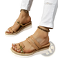 Wedge Sandals with Espadrille Heel and Metal Accents