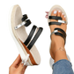 Wedge Sandals with Espadrille Heel and Metal Accents