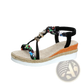 Wedge Sandals for Women Woven Espadrille Flats