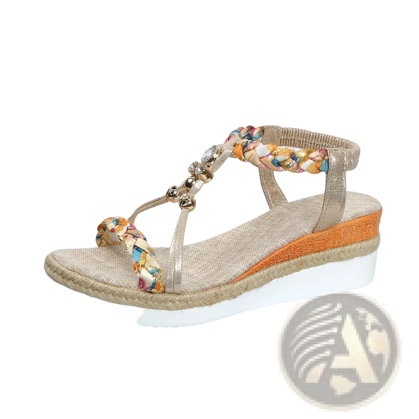 Wedge Sandals for Women Woven Espadrille Flats