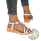 Wedge Sandals for Women Woven Espadrille Flats