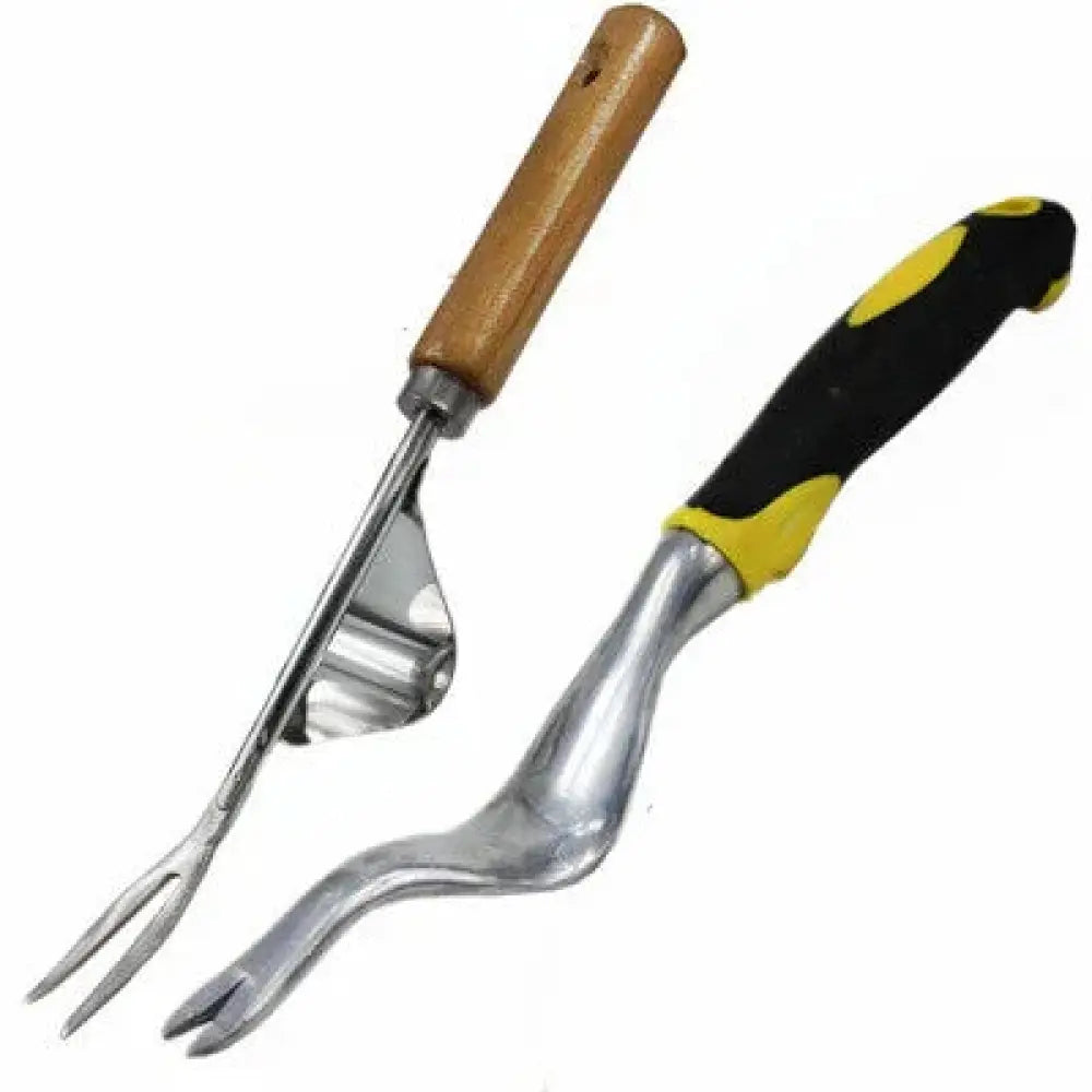 Ergonomic Stainless Steel Garden Weeding Tool Set with Gloves
